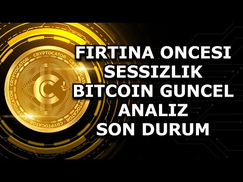 FIRTINA ONCESI SESSIZLIK / BITCOIN GUNCEL ANALIZ / SON DURUM 1 FIRTINA ONCESI SESSIZLIK / BITCOIN GUNCEL ANALIZ / SON DURUM thumbnail