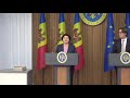 Briefing de presă susținut de prim-ministrul Natalia Gavrilița, și șeful ASP Mircea Eșanu