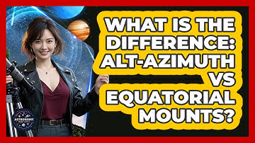 What Is The Difference: Alt-azimuth Vs Equatorial Mounts? - Astronomy Made Simple