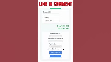 Invoice Maker Tool #shorts #ytshorts #invoice #AhmadFreeTools