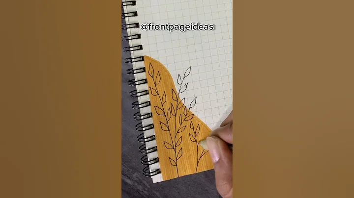 Easy front page design for school projects and idea note journals | Aesthetic Girl #shorts #howto