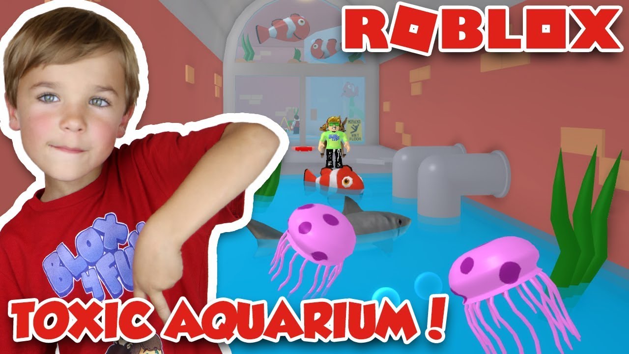 Roblox Escape The Aquarium Obby Giant Octopus Is Chasing Me - escape the aquarium obby in roblox kidztube