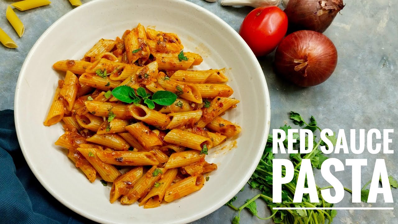 Red Sauce Pasta  Penne in Marinara Sauce  Veg Italian Pasta Recipe