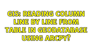 GIS: Reading column line by line from table in geodatabase using ArcPy?
