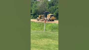Caterpillar Motor Grader Resurfacing Our Road #shorts rural living