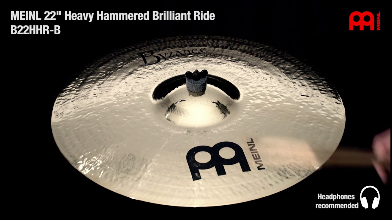 Meinl B22HHR-B Byzance Heavy Hammered Brilliant Ride 22
