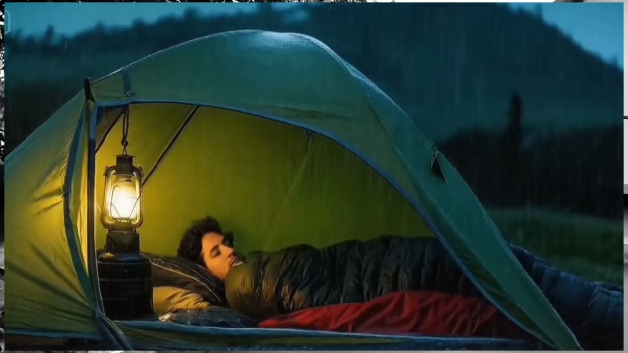 Intense Thunderstorm & Heavy Rain on Tent ⛺ | Floating Camp ASMR Rain Sounds 22