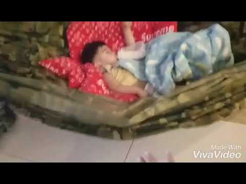 Baby like to sleep on Ongreong “អង្រឹង”