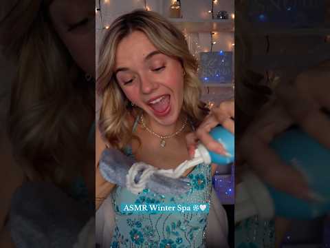 #asmr Winter Spa Tingles 🩵 #asmrvideos #spa #asmrvideo #asmrsounds #tingles #relax