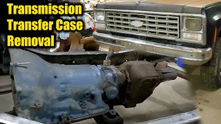 80 Chevy Silverado Transmission & Transfer Case Removal