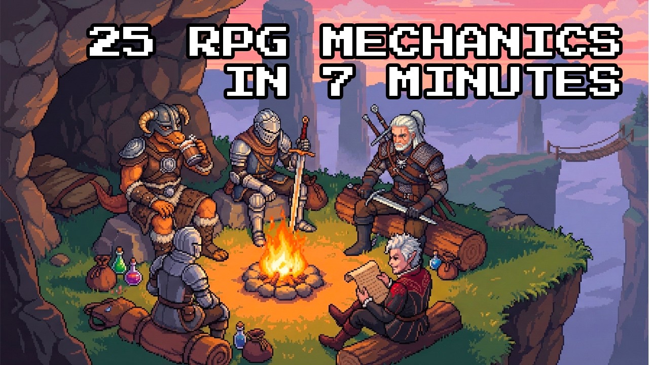 25 RPG Mechanics Explained in 7 minutes (from cool to coolest)