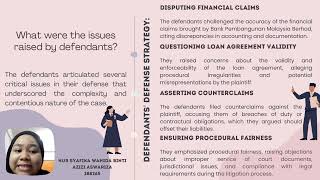 BWBB3043 BANKING SECURITIES : ASSIGNMENT 3 GROUP 2