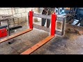 Building Custom Pallet Forks for the Mini Digger