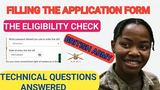 Update: How to fill the British Army application form 2024| commonwealth nationals
