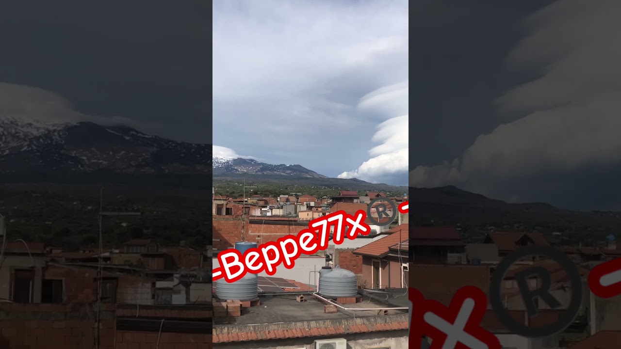 Strana nuvola all’Etna 