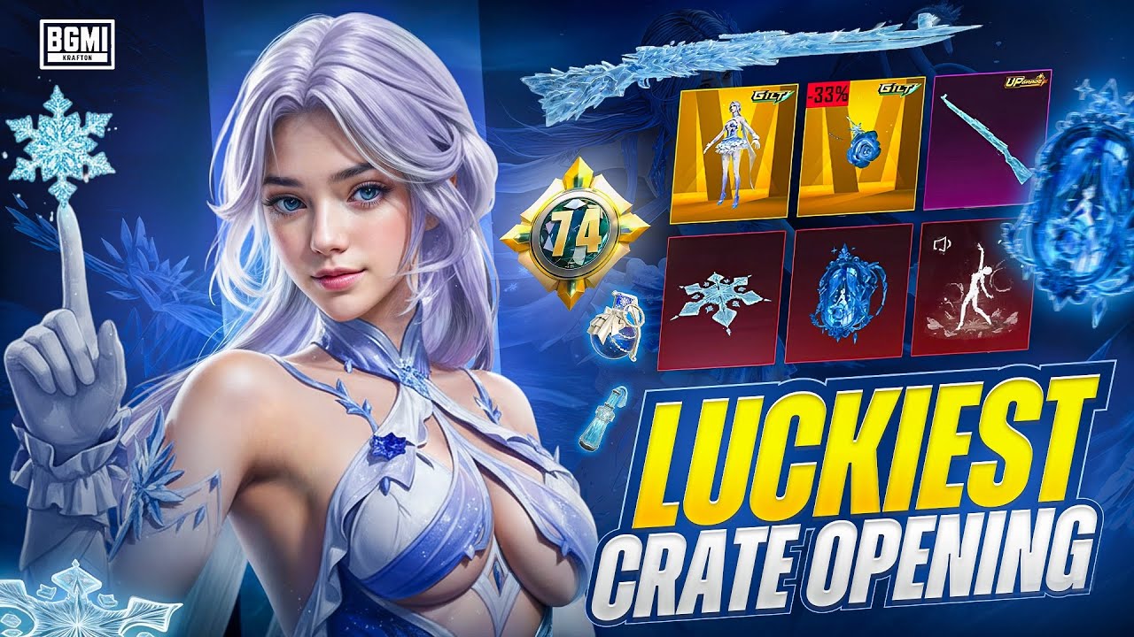 Luckiest crate opening ever | bgmi | ares