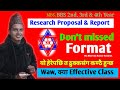 Research proposal  research report  bbs 4th year  important long question  a2z college