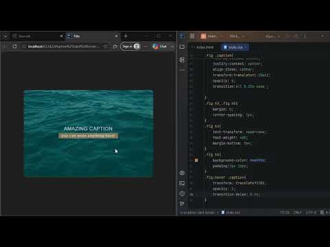 Create Stunning CSS Hover effect on Image card! Just code no distruction