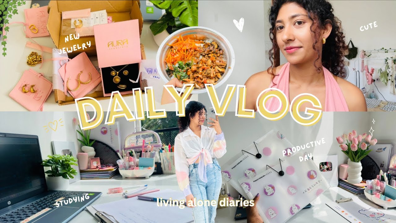 මගේ ජීවිතෙන් productive දවසක් 💗🌷✨ weekly vlog | Studying | Cooking | Living Alone 
