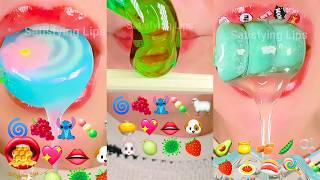 1 Hour Of ASMR Satisfying  Eating Emoji Food Challenge screenshot 4