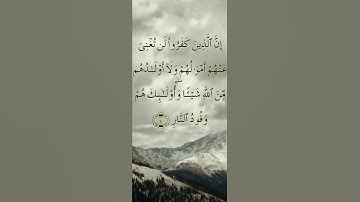 سورة آل عمران الآية {10}                         القارئ الشيخ سعد الغامدي