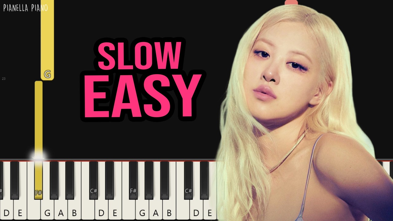 BLACKPINK - Champion | SLOW EASY Piano Tutorial by Pianella Piano