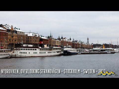 Relaxing City Sounds: Nybroviken, Overlooking Strandvägen, Stockholm