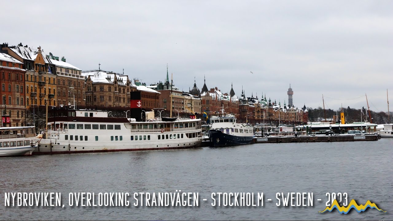 Relaxing City Sounds: Nybroviken, Overlooking Strandvägen, Stockholm