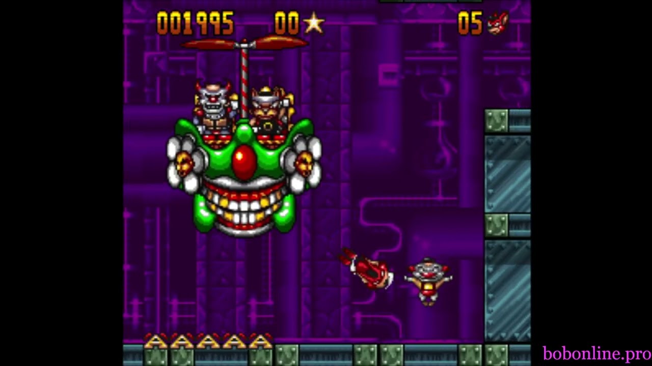 Aero The Acro-Bat - Museum Boss Edgar Ektor's Domain - 3 lives used