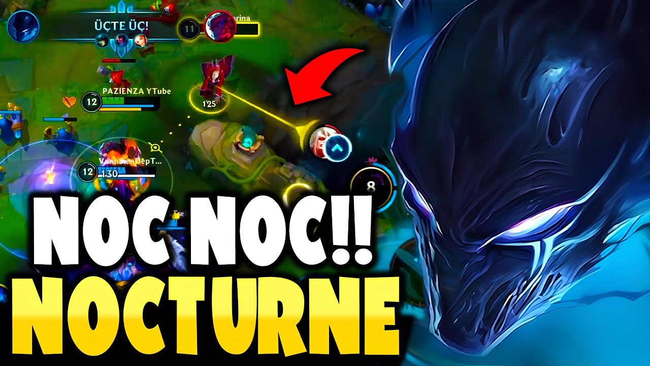 EN GÜÇLÜ JUNGLE NOCTURNE HER MAÇ BAN YİYOR! Wild Rift Nocturne