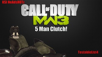 Mw3 5 Man SnD Clutch Pistol and Knife Only!