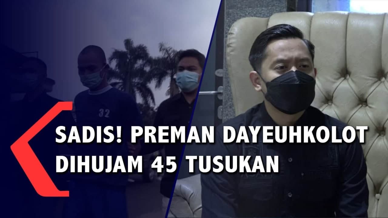 Sadis! Preman dayeuhkolot dihujam 45 tusukan.