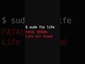When even sudo can’t save your life #TechLife #CoderProblems #MemeLife