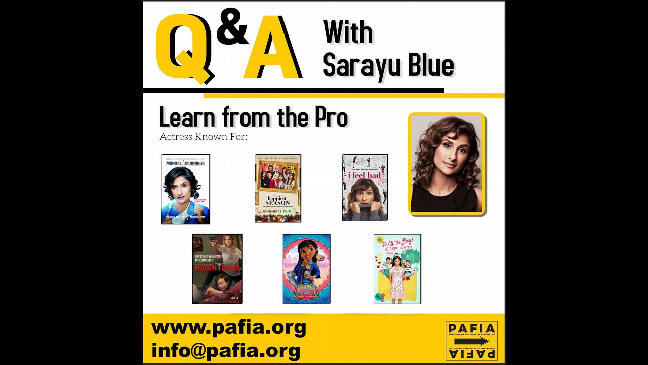 Masterclass with actress Sarayu Blue