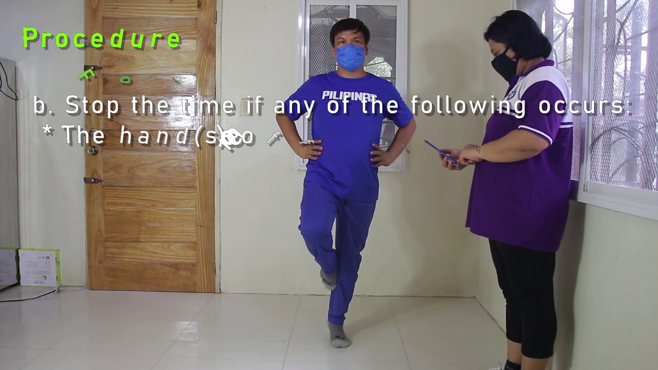 REVISED PHYSICAL FITNESS TEST (STORK BALANCE STAND) YouTube