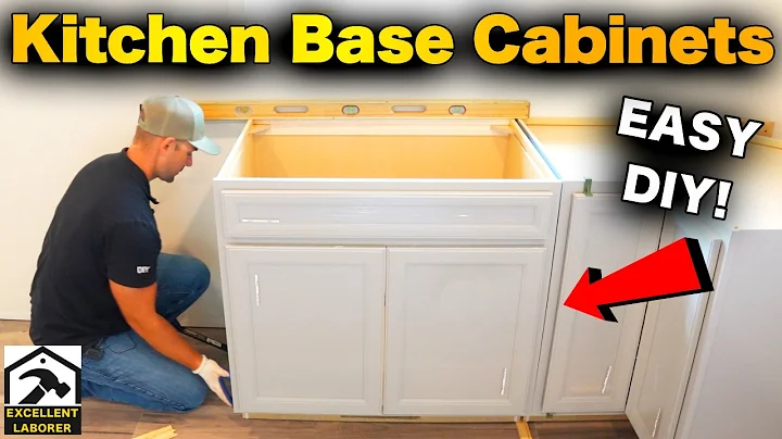 How To Install Kitchen Base Cabinets | EASY DIY for BEGINNERS! thumbnail