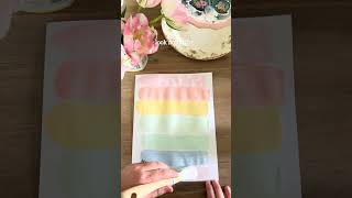 Rainbow Paint Colors- Beloved Pink, Everblooming, Corn Stalk, Sparkling Brook Mirador, Tinted Ice