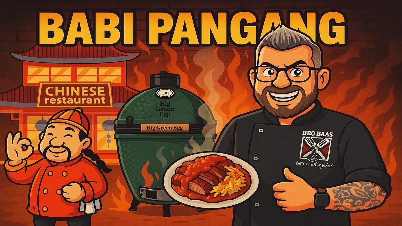 Babi pangang spek van de BBQ! Nooit meer in de rij bij de plaatselijke Chinees.