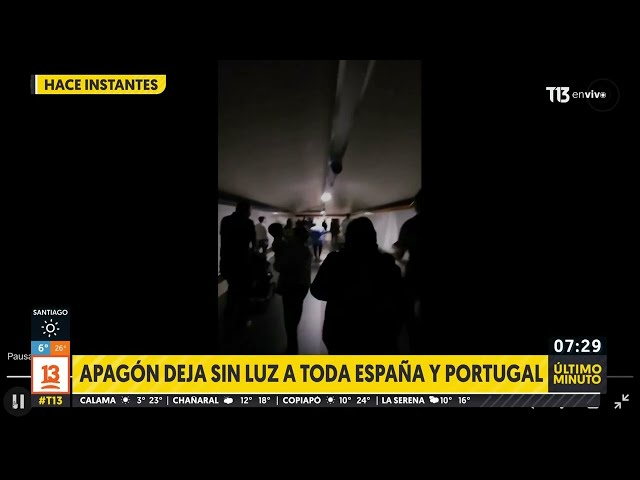 Apagón masivo dejan sin luz a toda España y gran parte de Portugal