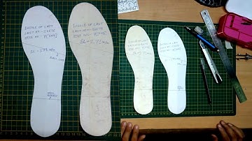 #Footwear Designing How to make a last bottom pattern (Hindi)– KNOWLEDGE & SKILLS.