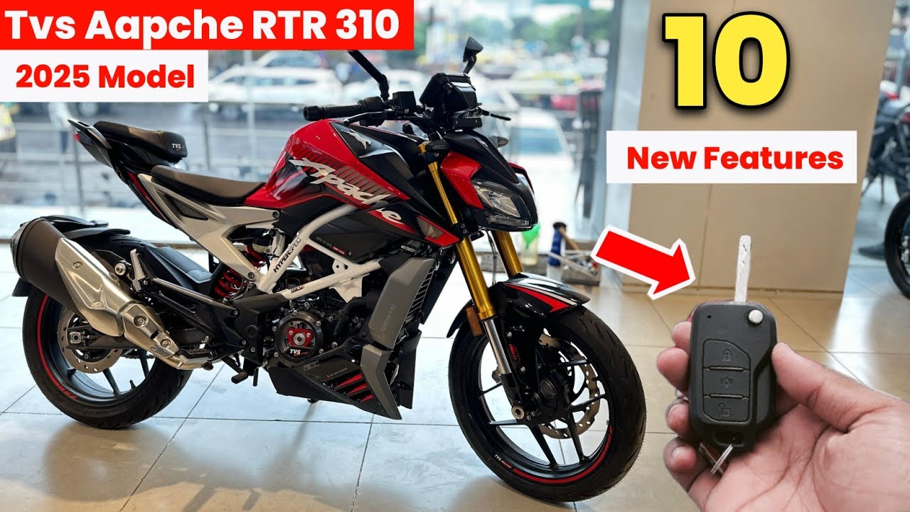 2025 New Tvs Apache RTR 310 Model Review - New Remote Key | Exhaust ...