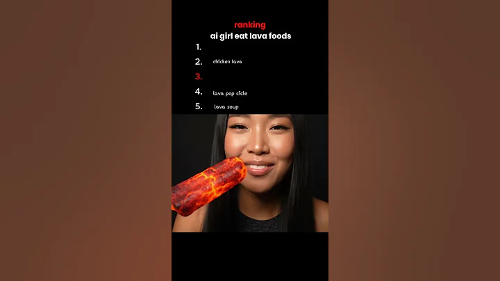 ranking ai girl eat lava foods