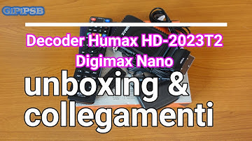 Decoder digitale terrestre DVB-T2 HD-2023T2 Digimax Nano - Unboxing e Collegamenti
