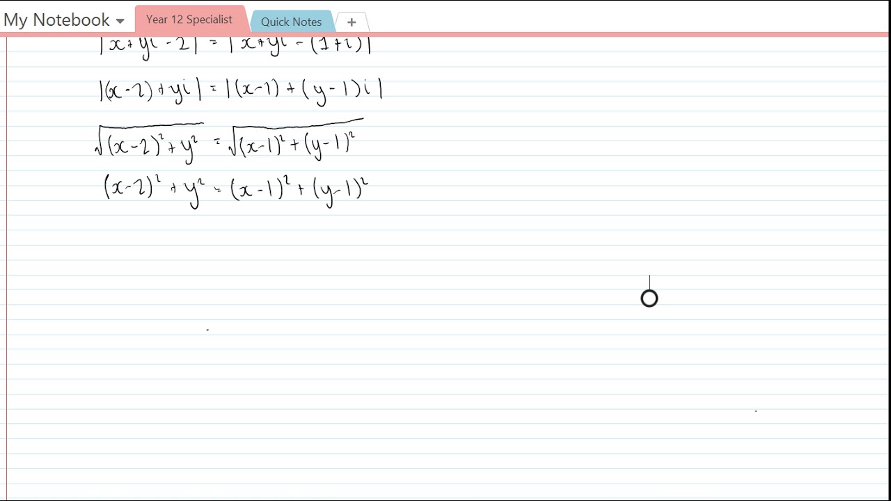 Spec Sketching Subsets of the Complex Plane 2 - YouTube