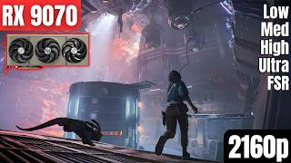 Rx 9070 R7 7800X3D Star Wars Outlaws Low - Ultra Settings Fsr4 4K