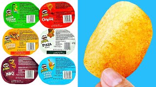 How Many PRINGLES Chips are in Each Cup? BBQ PIZZA CHEDDAR & SOUR CREAM THE ORIGINAL CHEDDAR CHEESE