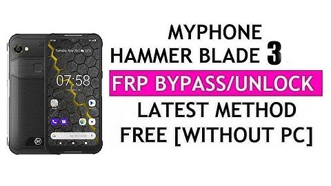 myPhone HAMMER BLADE 3 The Latest 2023 Remove FRP Lock Google bypass Unlock TUTORIAL 08/2023