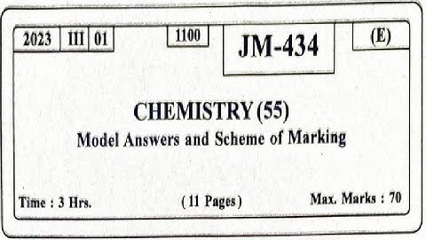 XII HSC JULY 2023 Chemistry (55)  Question Paper Solution  #hsc #chemistry   #maharashtraboard