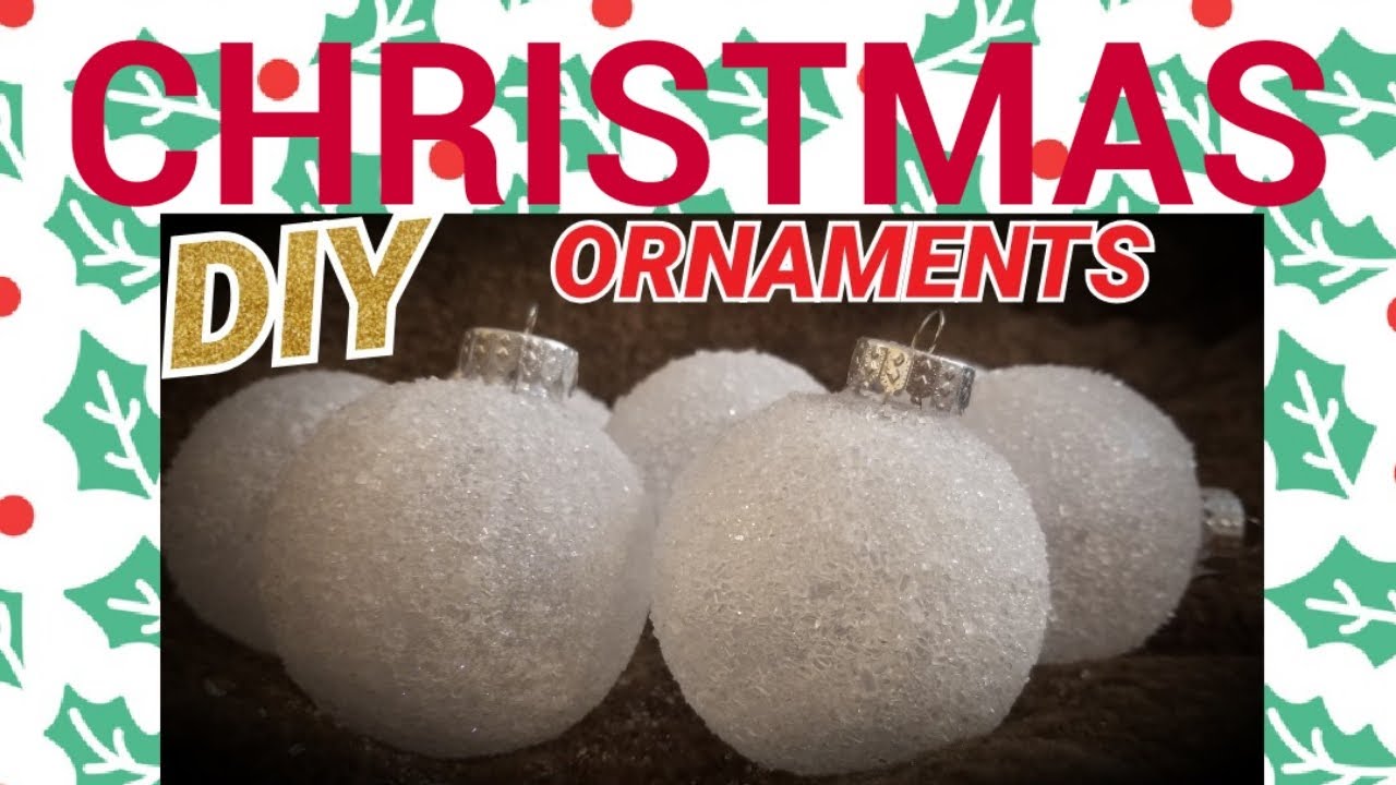 QUICK AND EASY CHRISTMAS ORNAMENTS WITH EPSOM SALT - YouTube