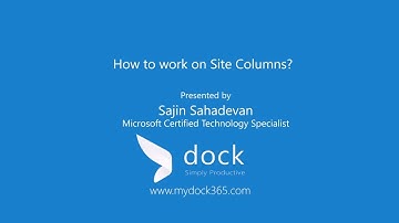 How to Create Site Columns in SharePoint